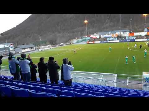 Hamkam feirer 2-0 seier mot Tromsdalen på TUIL Arena 21. Oktober 2018