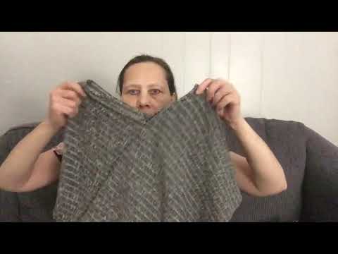 Knitted Fabric Poncho sewing idea Shawl, Capelet #sewing