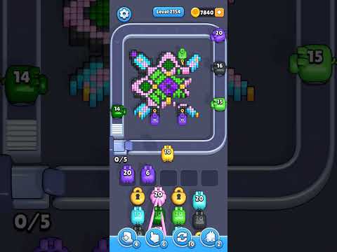 Pixel Flow Level 2154 Walkthrough