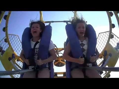 Watch This Seagull Crash Into A Girl's Face During A Disastrous Slingshot Ride