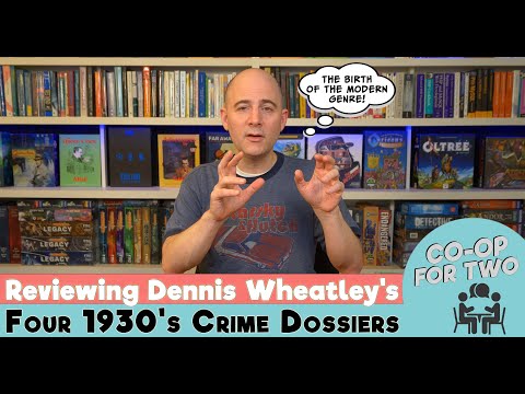 Review of Dennis Wheatley's Four Crime Dossier Game Books from the 1930s