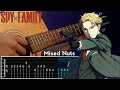 Mixed Nuts - SPY x FAMILY OP [ TAB Melodi ] Acoustic + Chord Tutorial