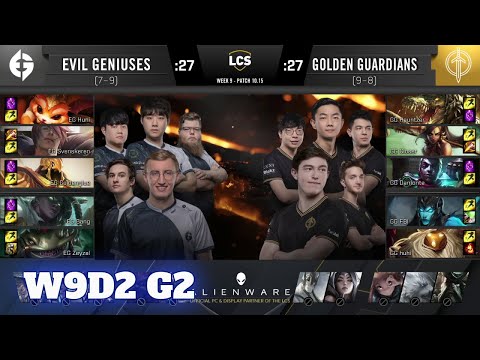 Evil Geniuses vs Golden Guardians | Week 9 Day 2 S10 LCS Summer 2020 | EG vs GG W9D2