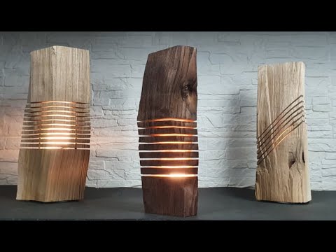 Home decor DIY easy 📏🏵🖍 |  How to make amazing wooden lamp 🔆⚜