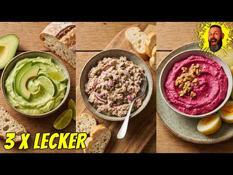 NIE WIEDER GEKAUFT! 3 geniale Dips für Brot & Kartoffeln