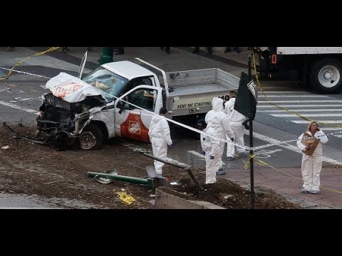 Anschlag in New York: Täter attackiert mit Kleinlaster Fußgänger und Radfahrer