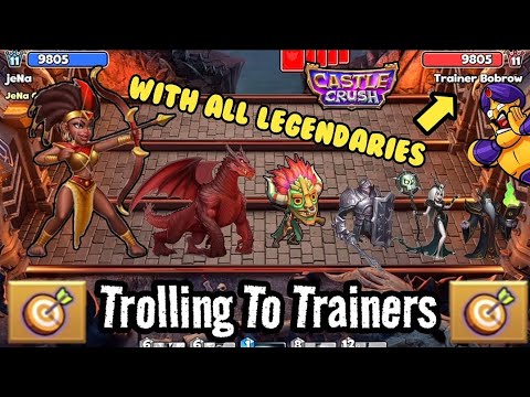 Trolling Opponents 🔥In Practice Mode 🔥 With All Legendaries In One Deck! - Castle Crush :War Battle