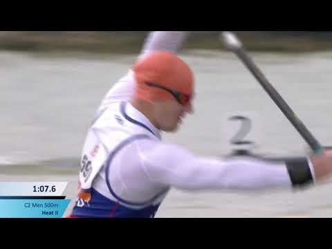 C2 men 500m heat II ICF Canoe-Kayak Sprint World Cup Szeged 2021