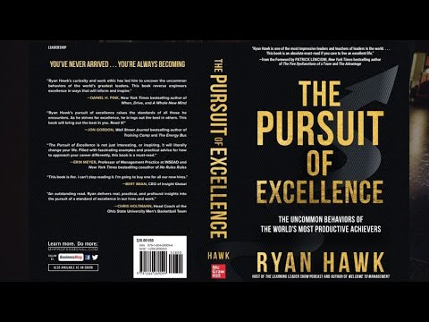 My New Book: The Pursuit Of Excellence