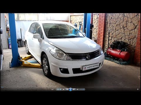как подтянуть ручник ниссан тиида 1 и 6 2010 года