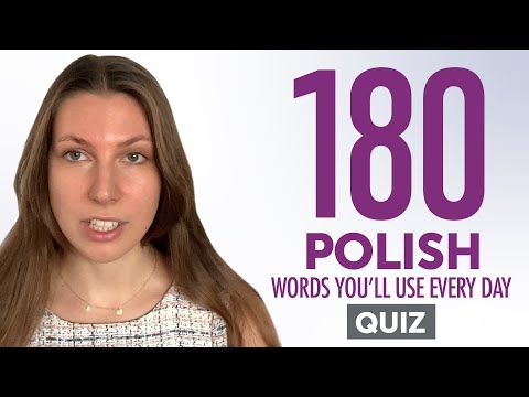 Quiz | 180 Polish Words You'll Use Every Day - Basic Vocabulary #58