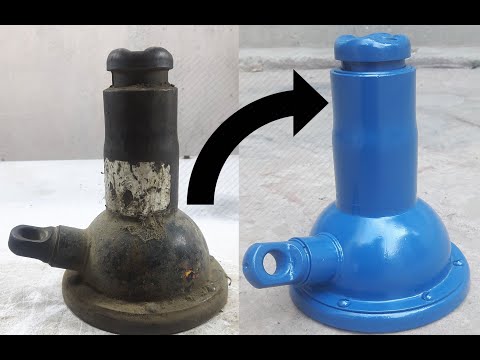 Rusty Old Hydraulic Car Jack Restoration
