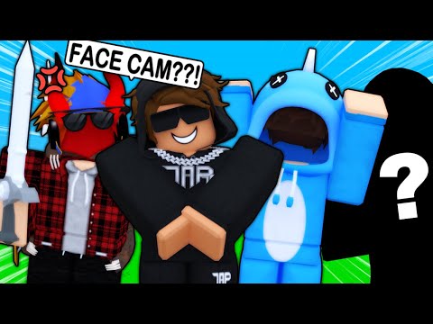 I Flew YOUTUBERS over, and Forced them to FACECAM... (Roblox Bedwars)