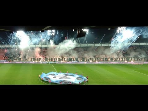 195 DERBY KRAKOWA CRACOVIA - Wisła (13 grudnia 2017) - oprawa Pasów