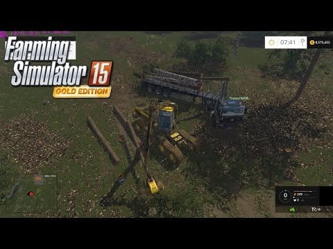 Farming Simulator 15 Multiplayer on Central Interior Logging Map Episode 3