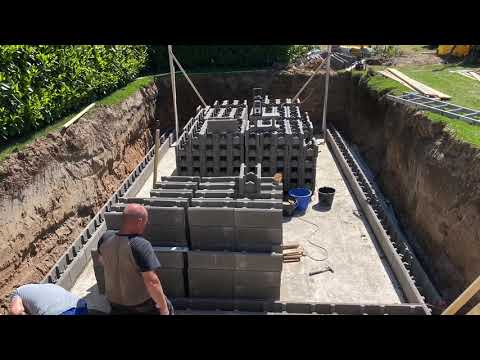 Pool selber bauen, Swimmingpool/ Schwimmbecken bauen Teil 1 2020