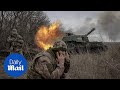 Ukraine's elite 47th Brigade pin down Russian soldiers with heavy gunfire in brutal trench battle