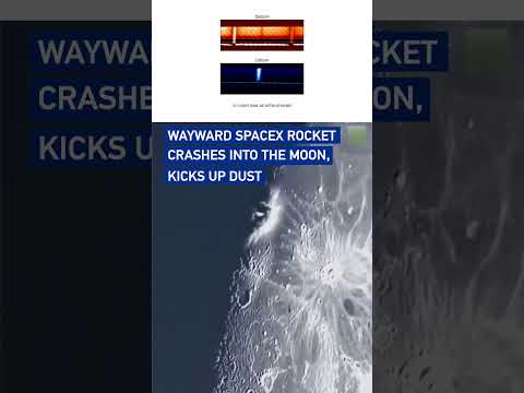Wayward SpaceX rocket crashes into the moon, kicks up dust