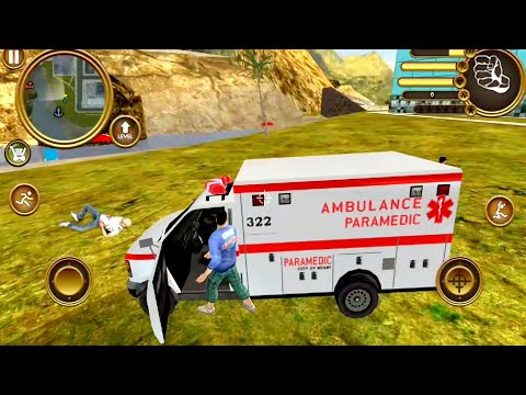 US Police Crime Rope Hero Real Gangster Simulator - Ambulance Car Driving Games - Android Gameplay