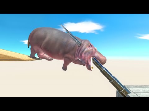 Jump Over Deadly Spike and Goro - Animal Revolt Battle Simulator
