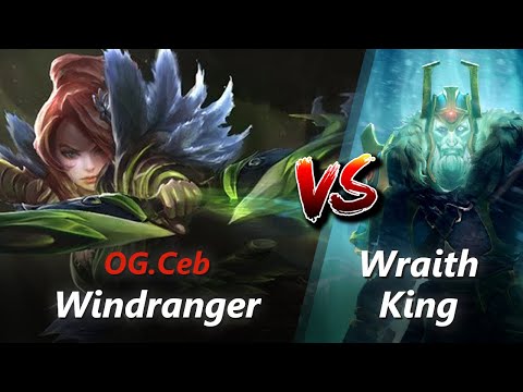 How to Windranger offlane vs Wraith King/Keeper of the Light (feat. Ceb) | First 10 minutes