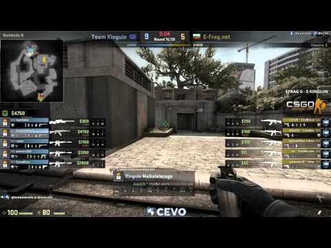 Team Kinguin vs. E-Frag.net - Game 1 (CEVO-P Placement Tournament CS:GO Season 8) - Helium & Metuz