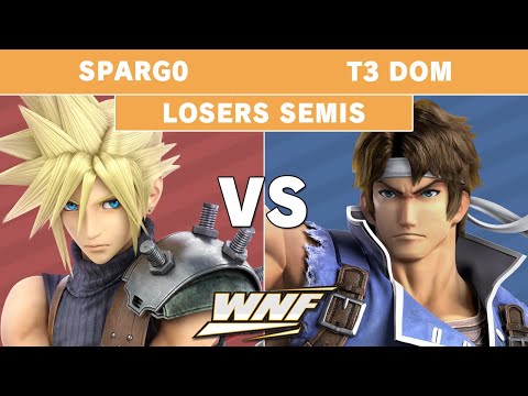 WNF EP5 - Sparg0 (Cloud) vs T3 Dom (Richter) Losers Semi Finals - Smash Ultimate