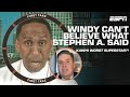 COME ON MAN! - Windy CAN’T BELIEVE Stephen A. called Kawhi the worst superstar | First Take