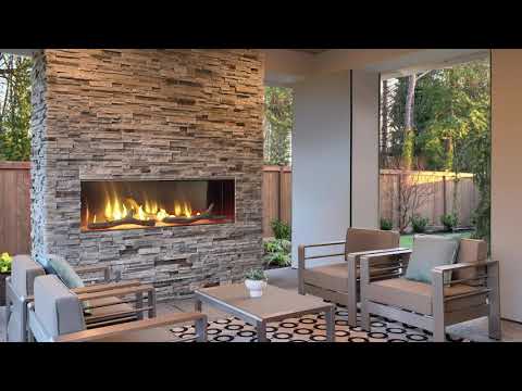 Majestic 48" Lanai See-Through Linear Outdoor Gas Fireplace with IntelliFire Ignition (ODLANAIG-48)