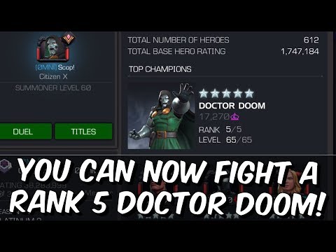 You Can Now Fight A 5 Star Rank 5 Doctor Doom! - Marvel Contest of Champions
