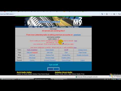 Como poner una estacion de radio en internet 1era Parte