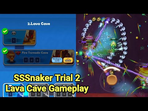 SSSnaker Trial 2 Lava Cave Gameplay - YouTube