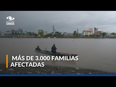 Alerta roja en cinco municipios de Chocó por la creciente ríos Baudó y San Juan