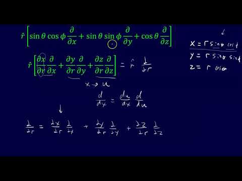 Gradient and Laplacian in Spherical Coordinates