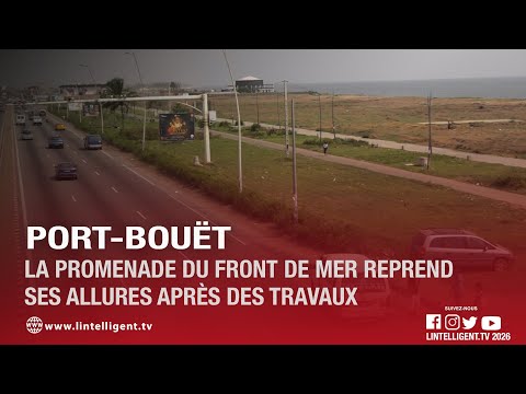 Port-Bouët: the seafront promenade is regaining its appearance after renovations