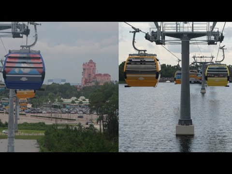Disney Skyliner 2024 4K Ride to Disney's Hollywood Studios & Pop Century/Art of Animation Resorts
