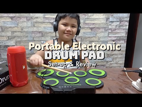 Portable electronic Drum Pad I Digital Drum Pad Set-up and Review