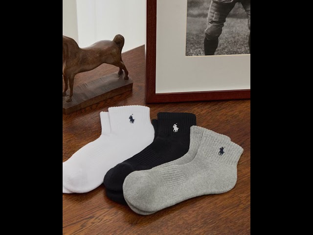 Vídeo relacionado con POLO RALPH LAUREN Performance Cotton Low Cut Socks-6 Pair Pack-Breathable Mesh & Sport Cushioning Cojín de Corte bajo, Blanco, 3.5-9 UK Mujer