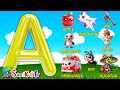 Phonics Song With TWO Words A For Apple ABC Alphabet Songs With Sounds For Children