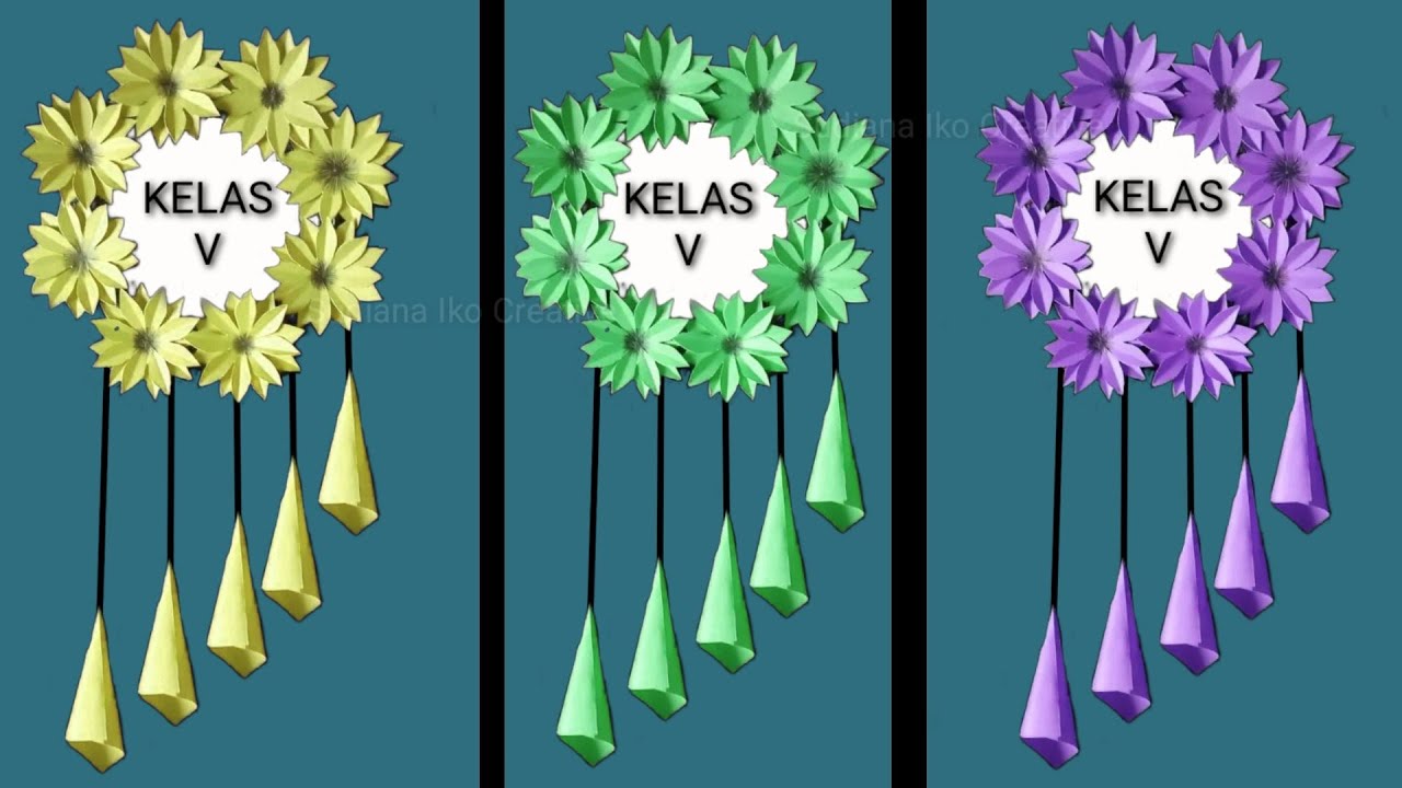 Keren!!! Membuat Hiasan Kelas Viral  Dari Kertas Origami Terbaru, Cepat & Mudah!!!