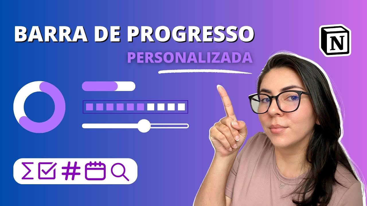 Fórmulas para controle de hábitos, metas e mais! - Barra de progresso personalizada no Notion