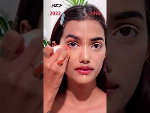 2016 vs 2022 Makeup Look Recreation | Makeup Trends | Nykaa #shorts