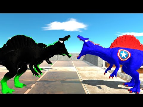 2x CAPTAIN SPINOSAURUS DEATH CLIMB - Animal Revolt Battle Simulator ARBS