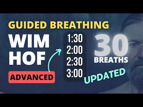 Guided Breathing - Wim Hof 4 Rounds Advanced 30 Breaths NEW & UPGRADED