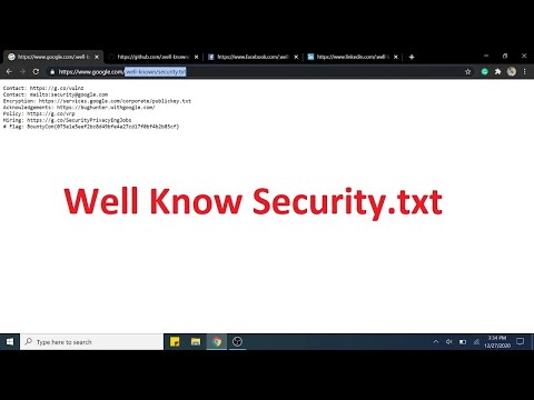 How to Access Well Known Security txt file