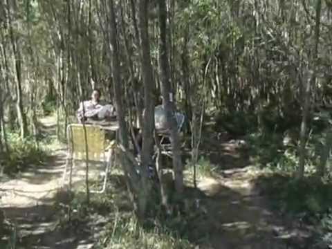 castigándonos a orillas del Arroyo Las Cañas!