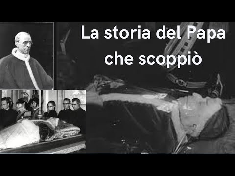PAPA PIO XII: UNA DECOMPOSIZIONE IN DIRETTA