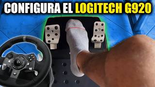 ¿Cómo CONFIGURAR VOLANTE LOGITECH G920? XBOX y PC Arregla el FRENO DURO #logitechg920