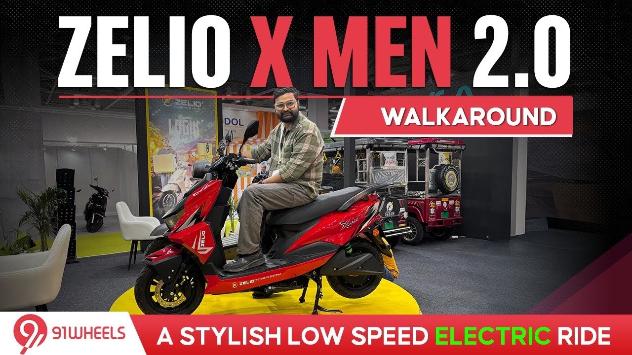 Zelio X Men 2.0 Electric Scooter || Walkaround || A Low Speed Scooter With Stylish Design