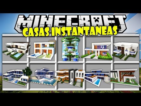 INSTANT HOMES WITH A SINGLE CLICK |  MINECRAFT HOUSES |  MINECRAFT MOD